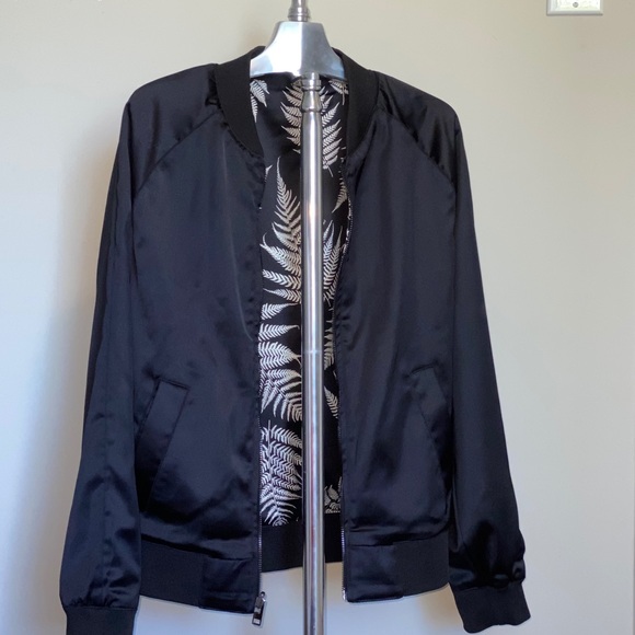 Reversible Palm Leaf Bomber Jacket - Picture 3 of 4